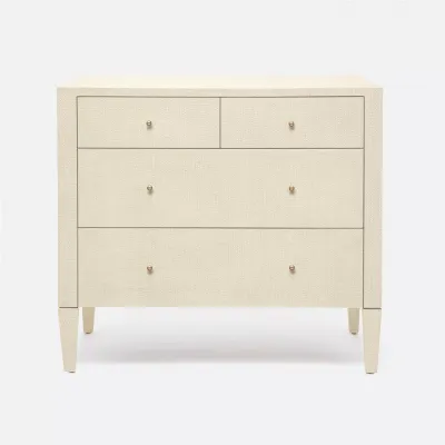 Conrad Dresser Off-White Faux Raffia