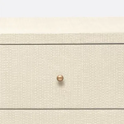 Conrad Dresser Off-White Faux Raffia