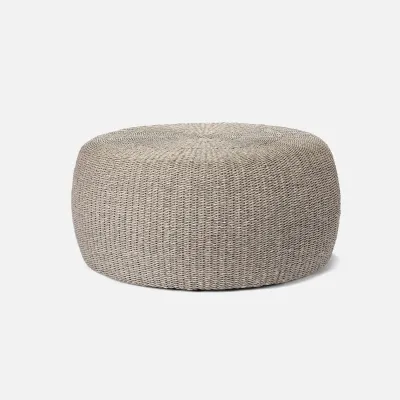 Elias Weathered Gray Twisted Faux Wicker Coffee Table
