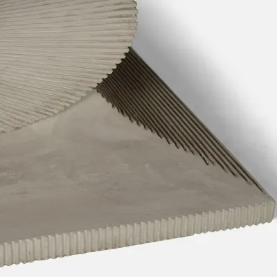 Grier Light Gray Reconstituted Stone Coffee Table