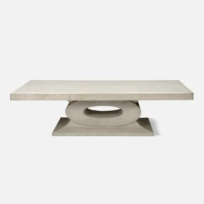 Grier Light Gray Reconstituted Stone Coffee Table