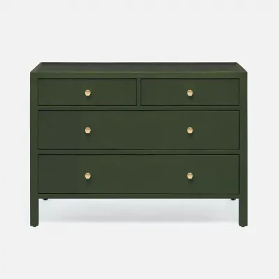 Jarin Dresser Moss Faux Belgian Linen