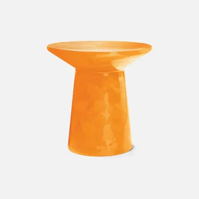 Omer Marigold Cast Resin Side Table 22"D x 22"H