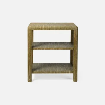 Parson Olive Hemp Side Table 25"L x 18"W x 28"H