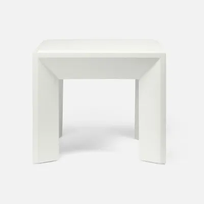 Roberts Pristine Faux Raffia Side Table 26"L x 20"W x 22"H
