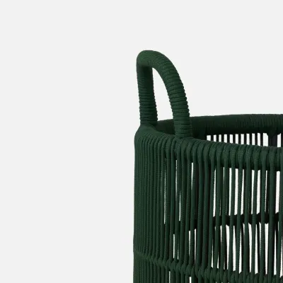 Alcoy Forest Performance Rope Basket XL Rd 22"D x 24"H 25"D x 28"H Set of Two