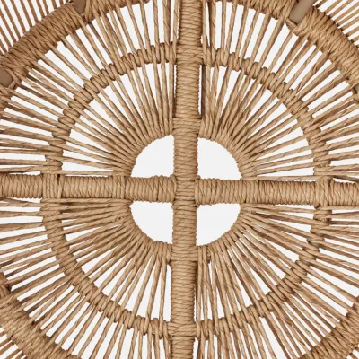 Alcoy Natural Twisted Faux Wicker Basket XL Rd 22"D x 24"H 25"D x 28"H Set of Two