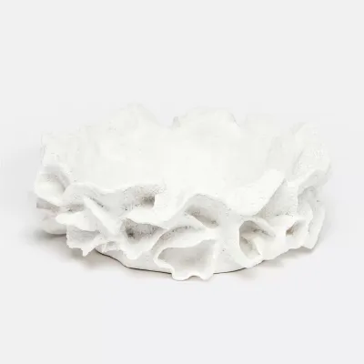 Coco Faux Coral Bowl White