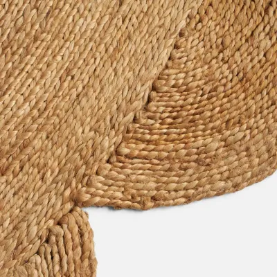 Delilah Natural Handwoven Jute Rug Indoor