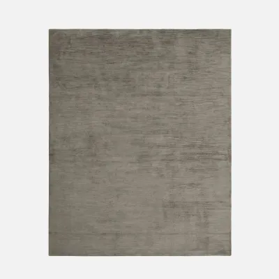 Halston Smoke Handwoven Tencel Rug Indoor