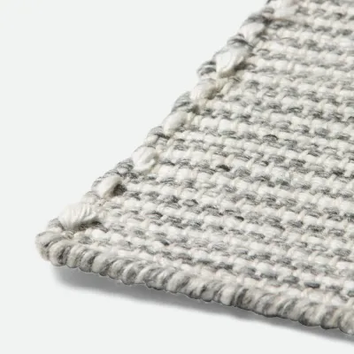 Marley Gray/Ivory Performance Yarn Rug Outdoor