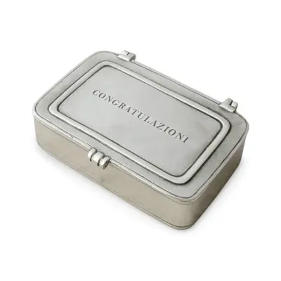 Congratulazioni Brown Leather Insert Box