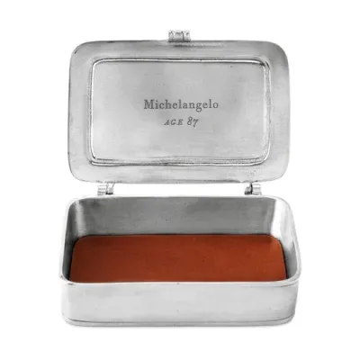 Michelangelo Brown Leather Insert Lidded Box
