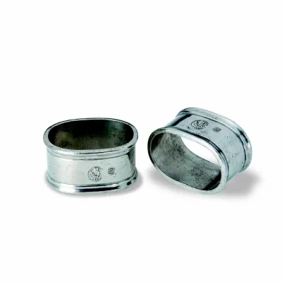 Oval Napkin Ring, Pair