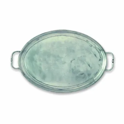 Oval Tray with Handles, Medium