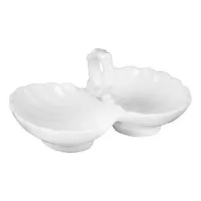 Dressed in White Salt Cellar 4.5" 4.5" Rd
