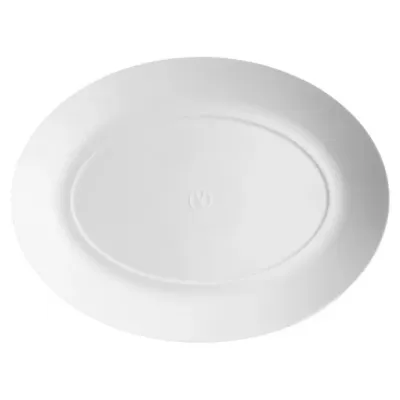 White Platter Oval L 32 cm