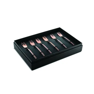 Due Bronze Set Of 6 Cake Forks