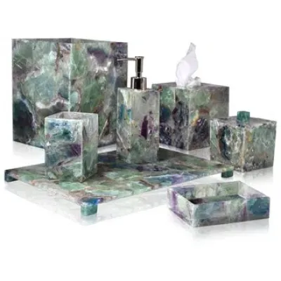 Taj Gemstone Fluorite Bath Accessories