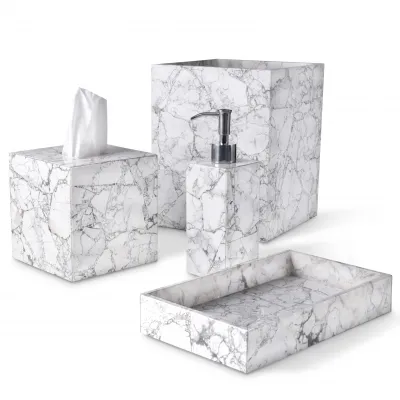 Taj Howlite Bath Accessories