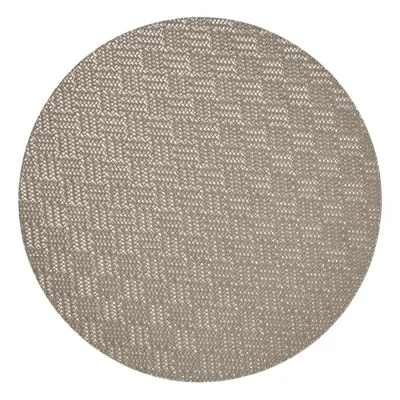 Willow Platinum and Bronze Set of 4 Placemats 16 in Round