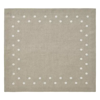 Belle Beige with White Dots Set of 4 Napkins 20 x 20 in