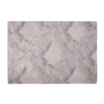 Botanica Pewter Foil Print Set of 4 Placemats 14 x 20 in