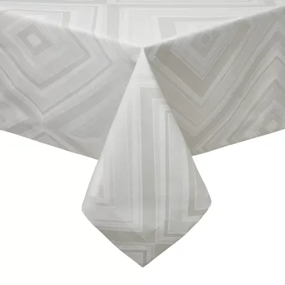 Brussels Taupe Stain-Resistant Damask Table Linens