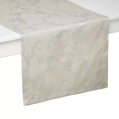 Carerra Taupe Stain-Resistant Damask Table Linens