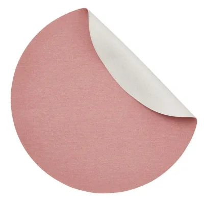 Chic Denim White/Pink Set of 4 Placemats 16 in Round