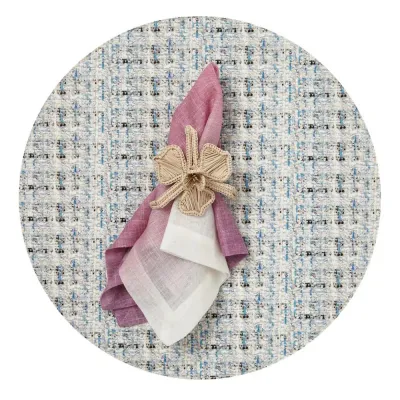 Coquette Purple/Blue Set of 4 Placemats 16 in Round