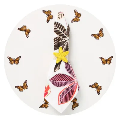 Mayfair Butterfly Placemats Set of Four Beige