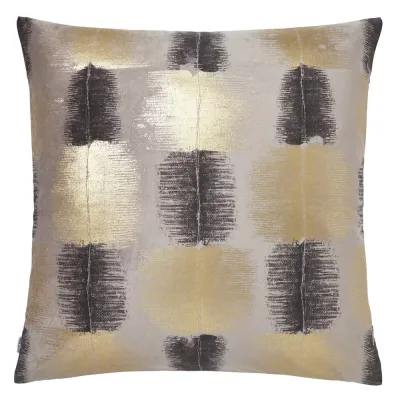 Ombre Gold and Gray Pillow 22 x 22 in