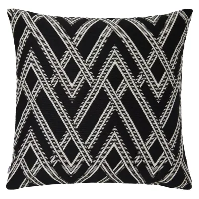 Ombre Black and White Pillow 22 x 22 in