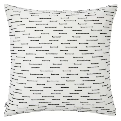 Ombre Black and White Pillow 22 x 22 in