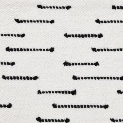 Ombre Black and White Pillow 22 x 22 in