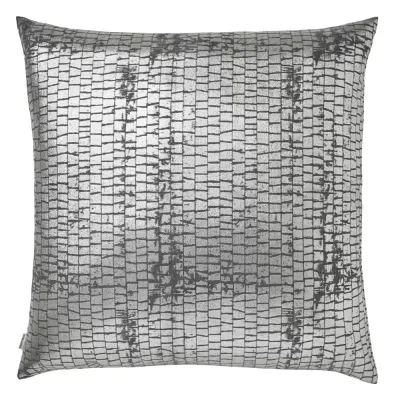 Terra Gray Metallic Pillow 22 x 22 in
