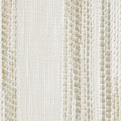 Terra Striped Beige Metallic Pillow 12 x 24 in