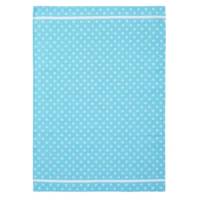 Polka Dot Turquoise Tea Towel 20 x 28 in