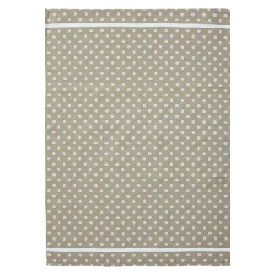 Polka Dot Chestnut Tea Towel 20 x 28 in