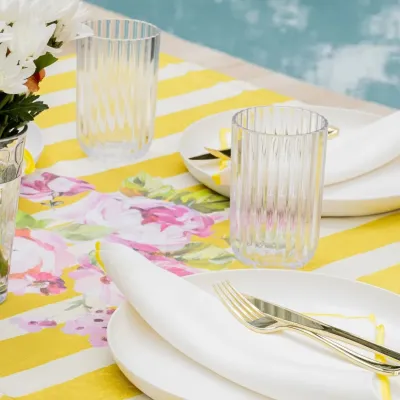 Lily of the Valley Green Easy-Care Table Linens