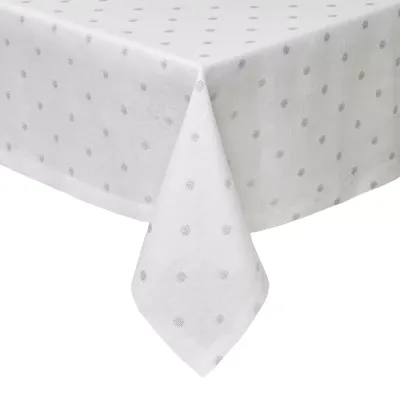 Vogue Silver Stain-Resistant Print Table Linens
