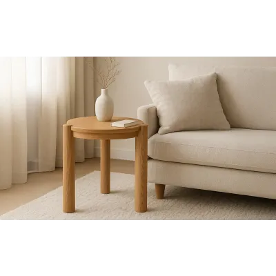 Jack Brushed Natural Oak Side Table