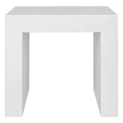 Lazarus Outdoor Stool White
