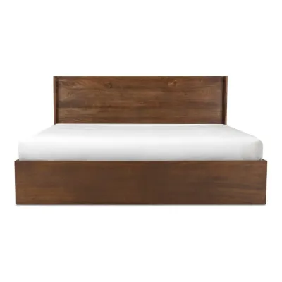 Everett King Bed Dark Brown