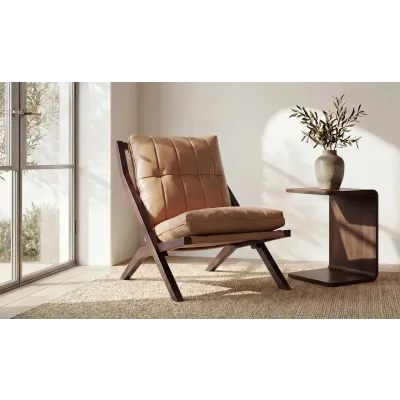 Carrie Dark Brown Side Table