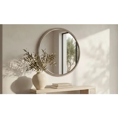 Lars Chrome Round Mirror