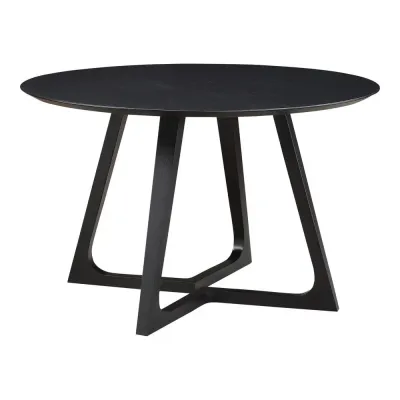 Godenza Round Dining Table Black