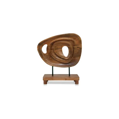 Saddler Natural Acacia Sculpture