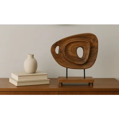 Saddler Natural Acacia Sculpture